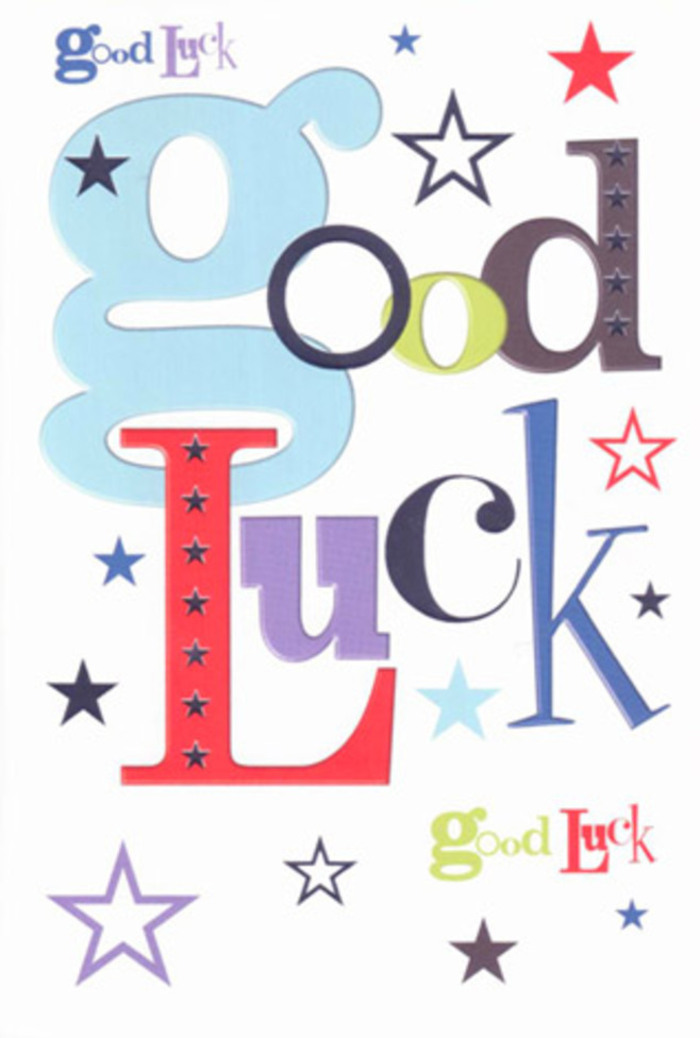With every detail echoing the lively, supportive heart of Wembley, this good luck card feels like a visual fanfare: its bold typography and scattering of stars create an atmosphere crackling with celebration. Each letter bursts forth with its own personality-wide strokes in gentle blue, slender accents in inky black, pops of exuberant red and deep purple-all working in vibrant unity, much like the diverse crowds gathering at Wembley Stadium on match day. Across the smooth white backdrop, colored stars seem to leap and whirl, suggesting spirited applause and laughter from friends and family near Tokyngton Recreation Ground, cheering your dream forward. The airy white spaces let each color and font breathe, making the design modern yet warm-an invitation to pause, take a deep breath, and embrace possibility. The tactile smoothness of the premium card stock adds a sense of presence and importance, perfect for accompanying the keys to a new home or bringing encouragement before a big audition. More than a mere note, the card is a pocket-sized talisman-imbued with hope, community pride, and genuine belief, ready to journey alongside someone from Wembley into their next adventure.